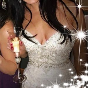 Wedding dress and vail included.